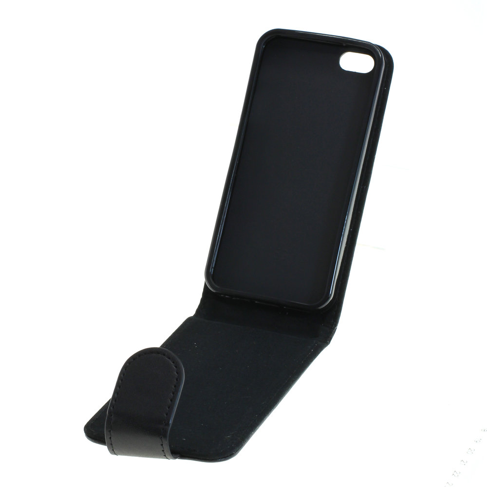 Flip Case für Apple iPhone 5S (Schwarz)