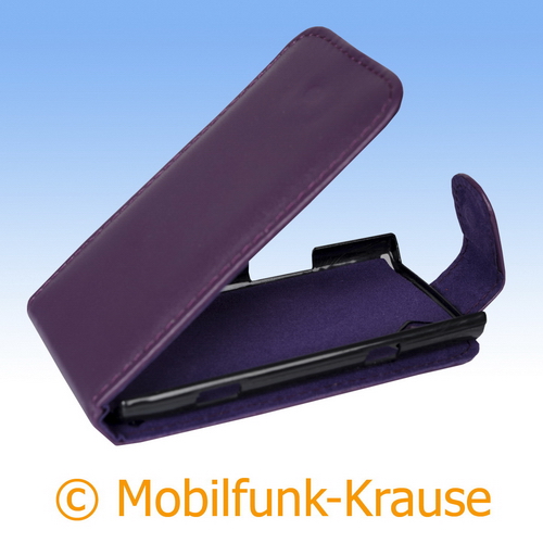 Flip Case für Samsung Wave (Violett)