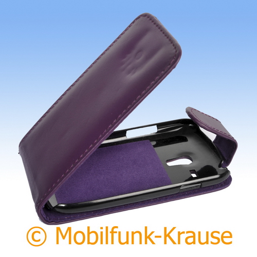 Flip Case für Samsung GT-I8200 / I8200 (Violett)