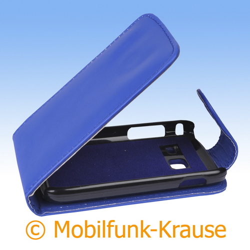Flip Case für Samsung Galaxy Y Duos (Blau)
