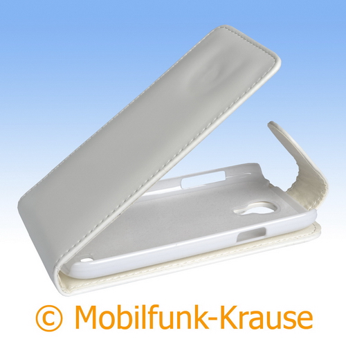 Flip Case für Samsung Galaxy S 4 Mini LTE (Weiß)