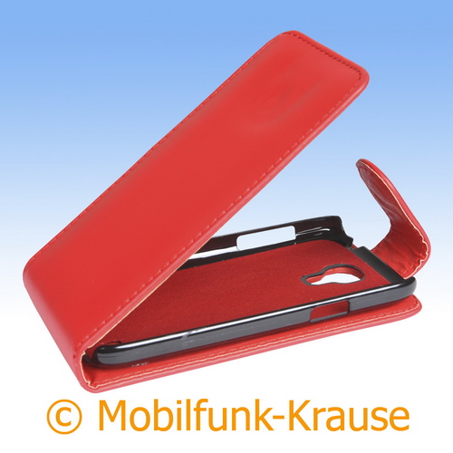 Flip Case für Samsung Galaxy S 4 Mini (Rot)