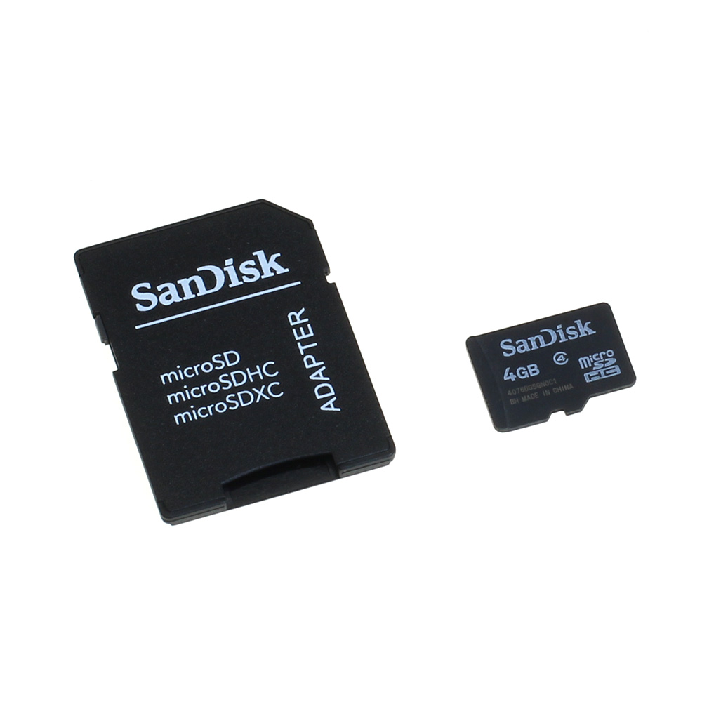 Speicherkarte SanDisk microSD 4GB für Samsung GT-S3800 / S3800